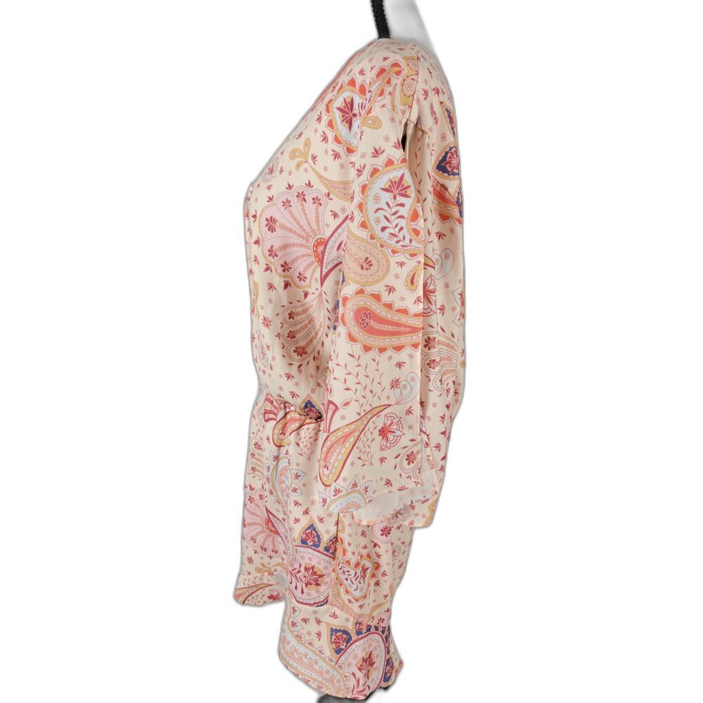 Women’s Lovers + Friends Paisley Romper Pink Multicolor Size Large - Picture 3 of 6